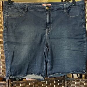 Makers of True Originals Dark Blue Jean Shorts